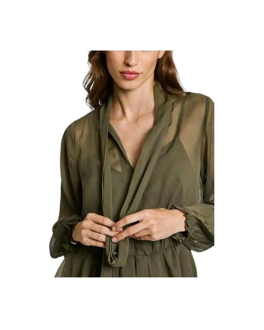 Pepe Jeans Overhemden ,Groen ,Stralende Blouse, Elegant En Veelzijdig in het Green