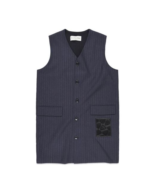 Philippe Model Blue Waistcoats