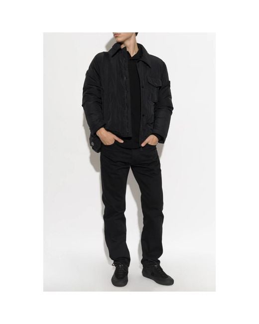 Down Jackets Stone Island de hombre de color Black