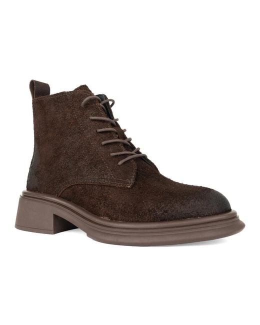 Linda Baumann Brown Lace-Up Boots