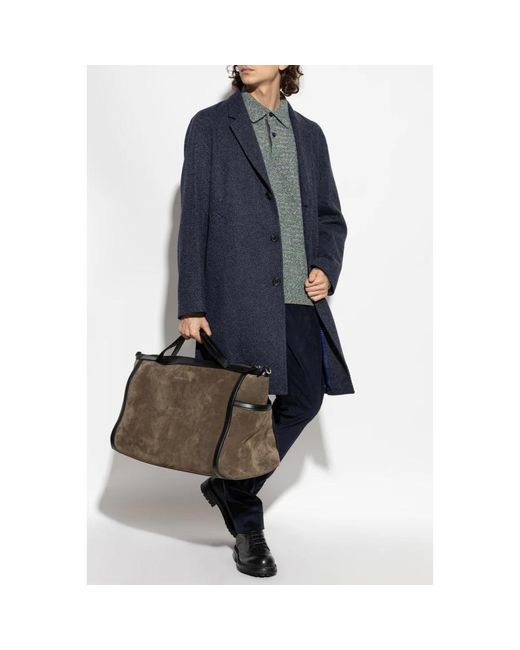 Paul Smith Single-Breasted Coats in het Blue voor heren