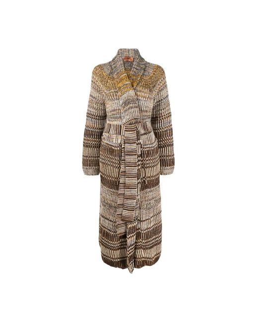 Missoni Brown Belted Coats