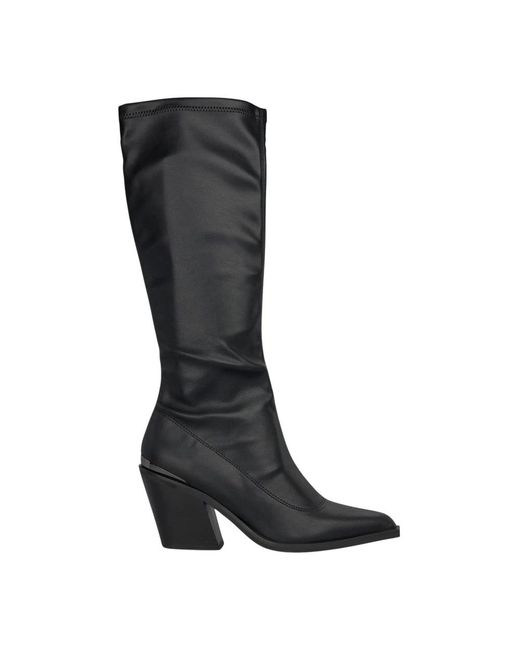 Alma En Pena. Black Cowboy & Biker Boots