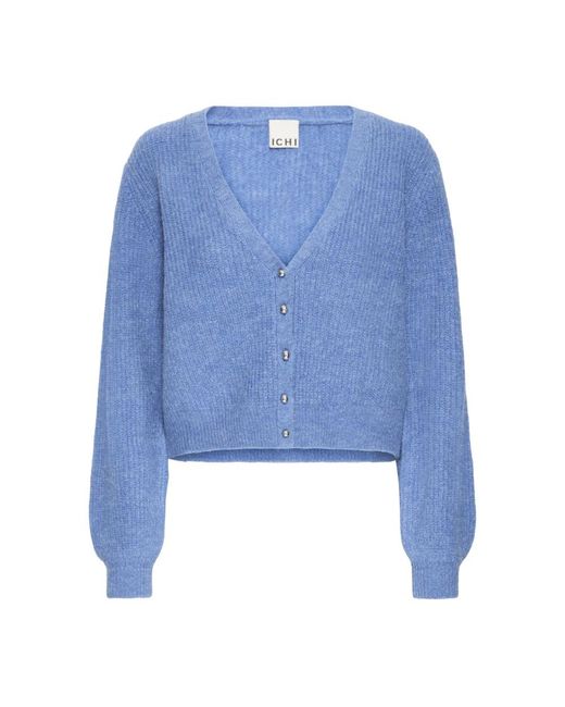 Cardigans Ichi en coloris Blue