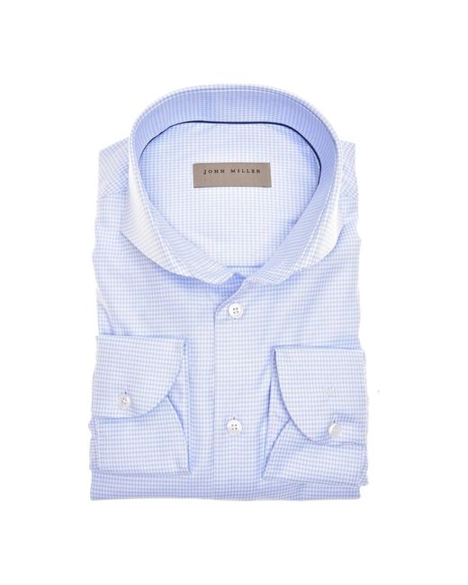 John Miller Blue Casual Shirts for men