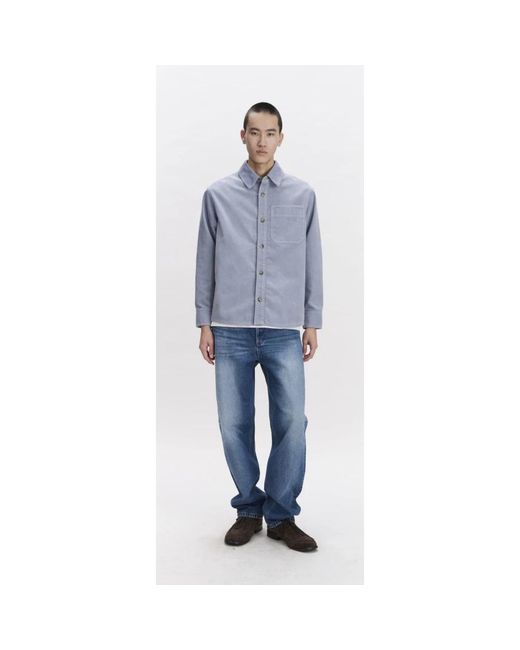 A.P.C. Blue Casual Shirts for men
