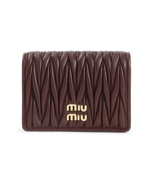 Miu Miu Brown Wallets & Cardholders