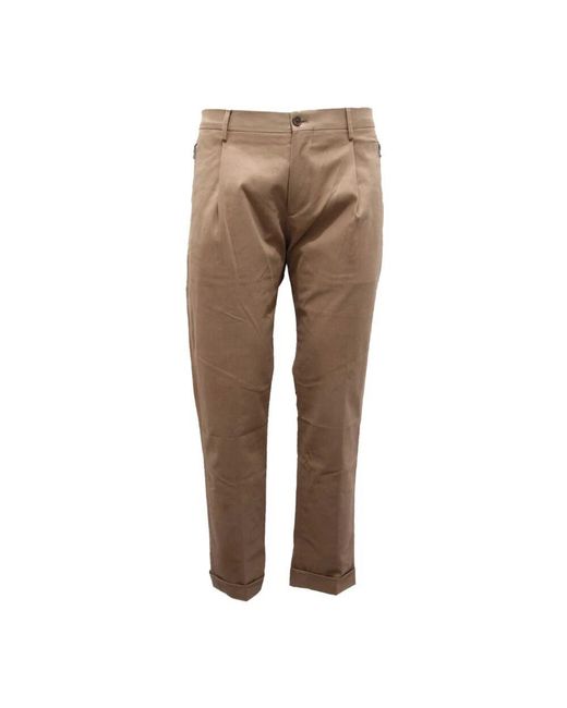 Etro Slim Fit Armee Grün Baumwollhose in Brown für Herren