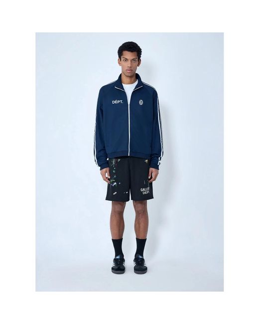 GALLERY DEPT. Fitness ,Blauw ,Katoen Track Jacket Met Ritssluiting in het Blue voor heren