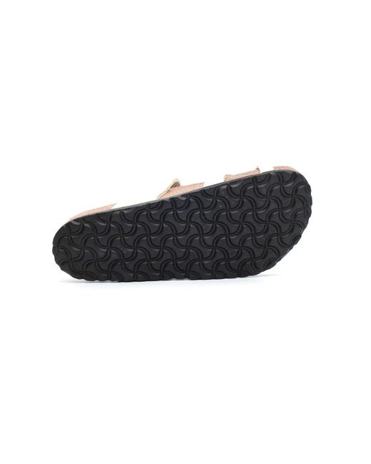 Birkenstock Natural Mayari sandalen ecru wildleder gekreuzte riemen