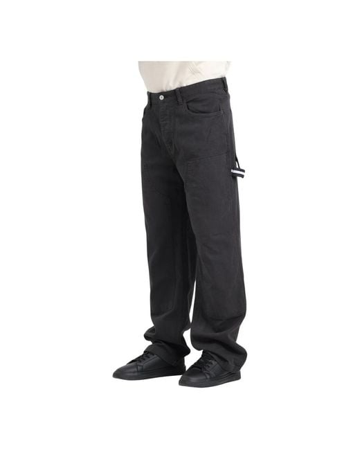 Wide Trousers di Tommy Hilfiger in Black da Uomo