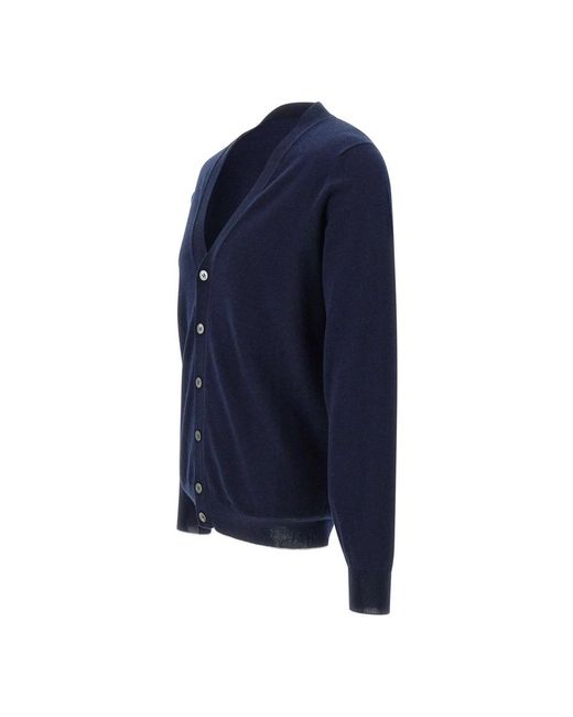 FILIPPO DE LAURENTIIS Blue Cardigans for men