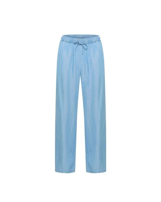 Part Two Blue Straight Trousers
