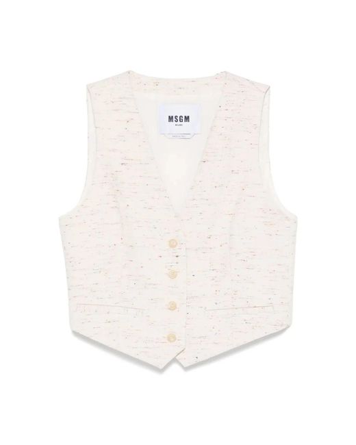 MSGM Stijlvolle Vest in het White