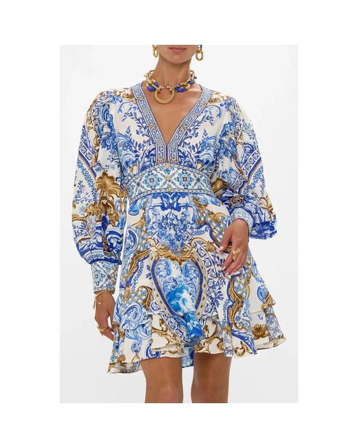 Camilla Ruchesjurk in het Blue