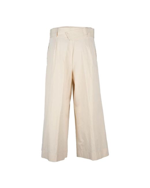 Twinset Natural Cropped Trousers