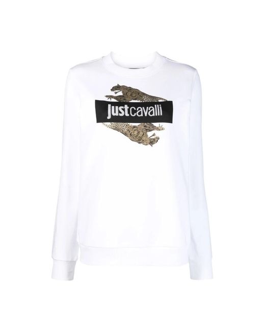 Just Cavalli White Sweatshirts