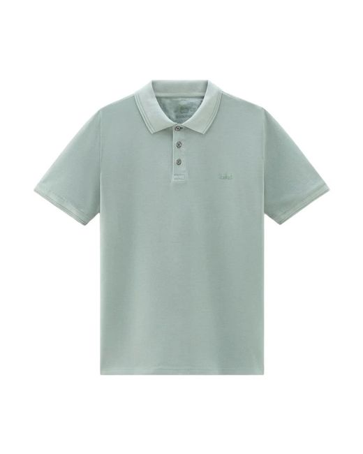 Woolrich Green Polo Shirts for men