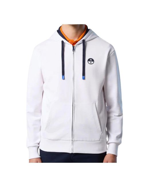 North Sails Blue Zip-Throughs for men