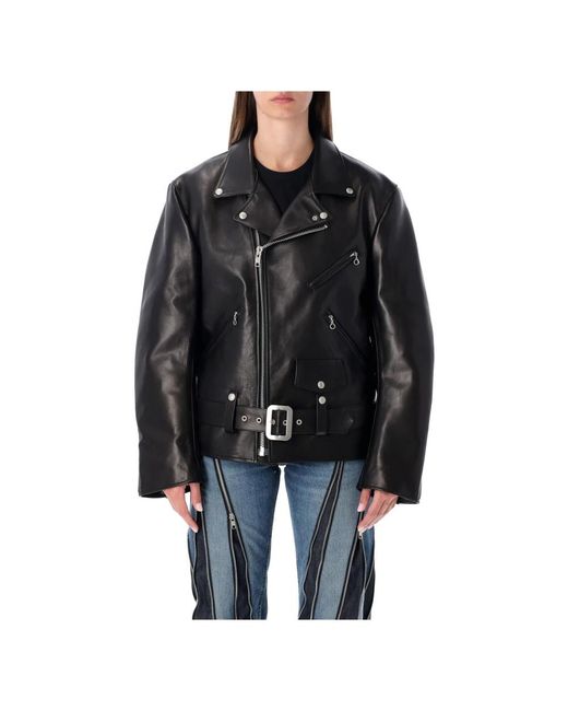 Leather Jackets Junya Watanabe de color Black