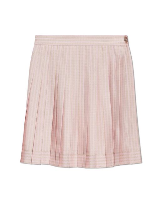 Versace Plooirok Met Kettingprint in het Pink