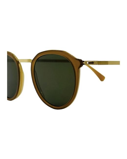 Mykita Brown Vintage runde sonnenbrille