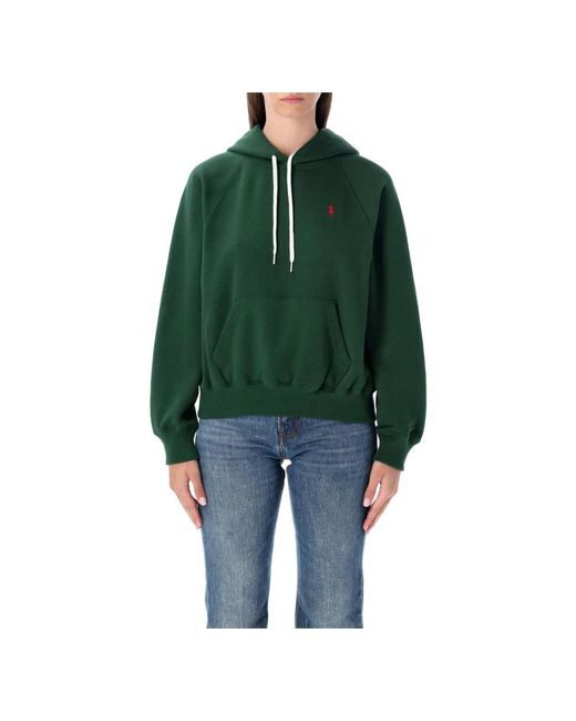 Polo Ralph Lauren Casual Katoenblend Hoodie Met Kangoeroezak in het Green
