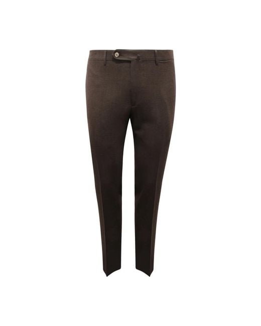 Santaniello Brown Suit Trousers for men