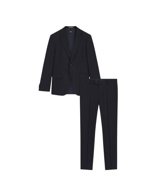 HUGO Single Breasted Suit in het Black voor heren