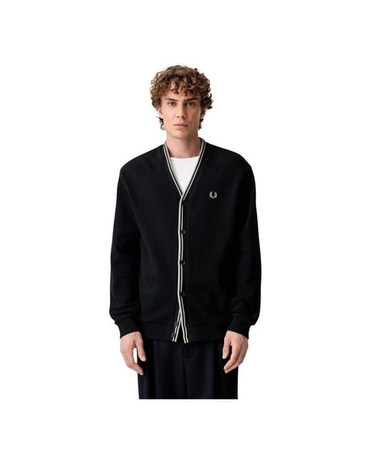 Fred Perry Cardigans in het Black voor heren