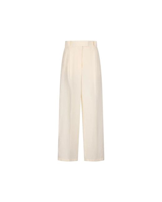 Max Mara Natural Stylische Efedra Hosen Für Frauen