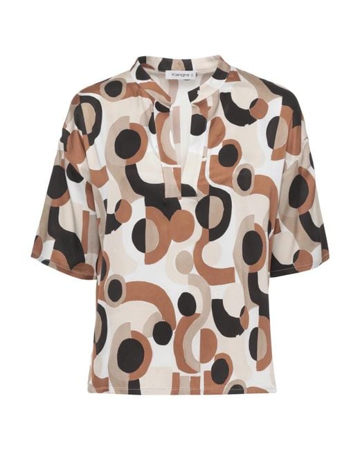Kangra Brown Blouses