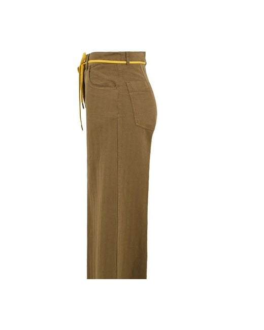 Aspesi Green Wide Trousers