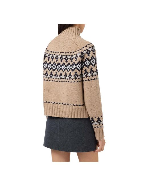 Mc2 Saint Barth Truien & Vesten ,Wol Myra Donegal Sweater in het Natural