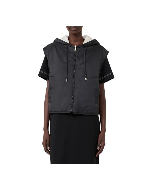 Weekend by Maxmara Black Waistcoats