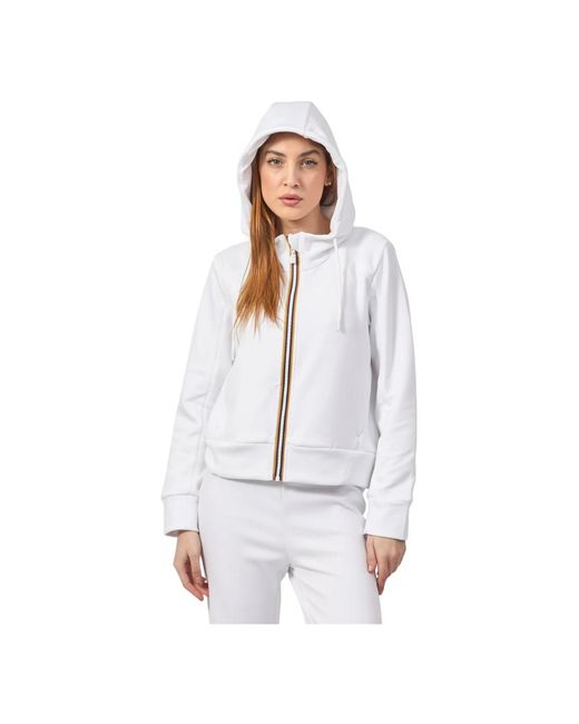 Zip-Throughs di K-Way in White