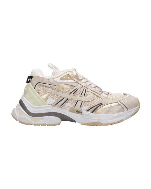 Ash Schoenen ,Leer Sneakers Met Leer En Mesh in het Natural