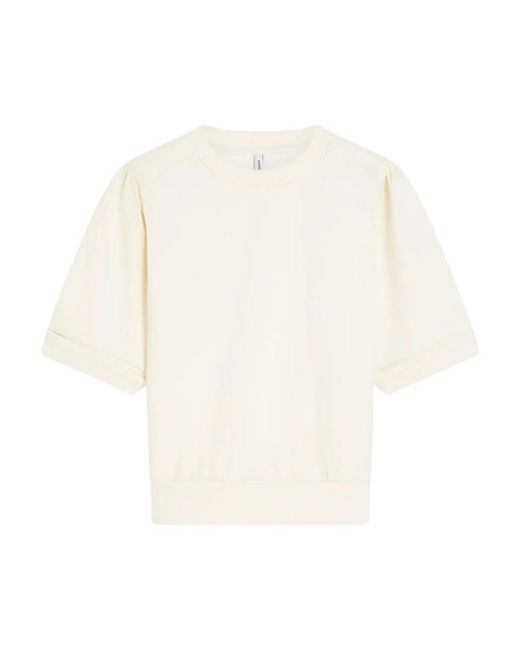 Summum Tops ,Polyester Soft Scuba Top in het White