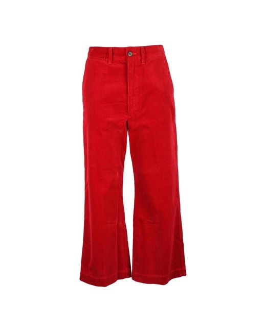 Polo Ralph Lauren Red Wide Trousers