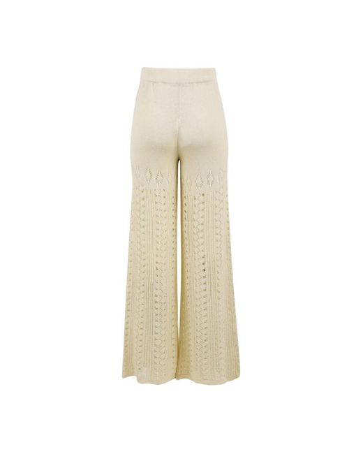 Akep Broeken ,Crème Broek Ptkd 05074 V2 Model in het Natural