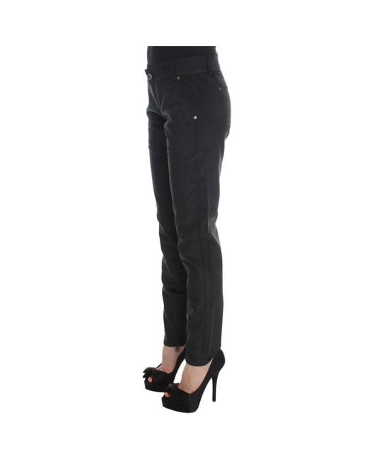 Ermanno Scervino Zwarte Regular Fit Stijlvolle Broek in het Blue