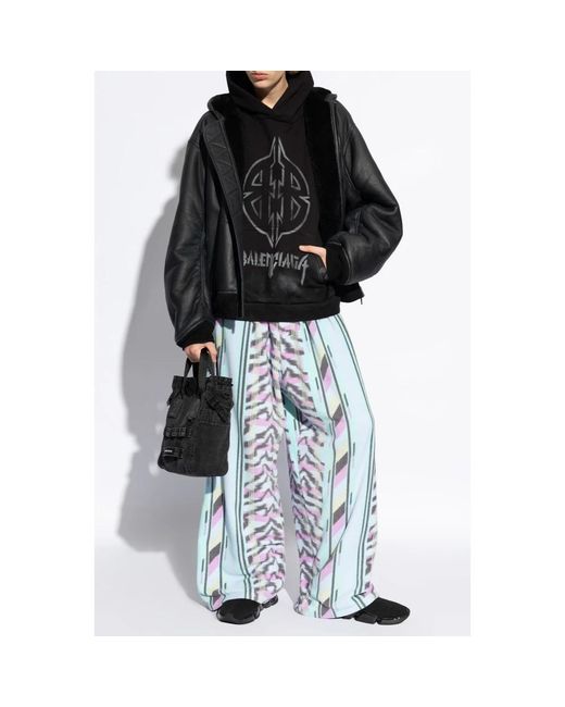 Balenciaga Jassen ,Zwart ,Leer Leren Jas in het Black voor heren