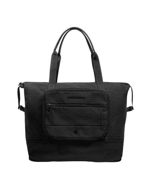 Piquadro Black Shopping Bags for men