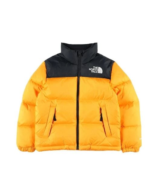 The North Face Fitness ,Geel ,Nylon 1996 Retro Nuptse Jacket in het Yellow