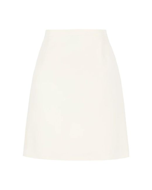 Valentino Garavani White Short Skirts