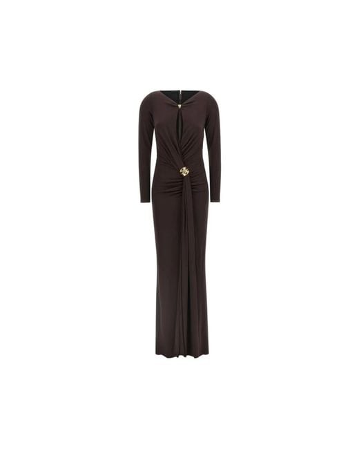 Elisabetta Franchi Black Maxi Dresses