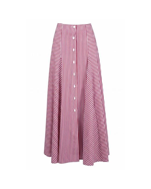 SOLOTRE Pink Midi Skirts
