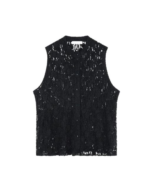 Roseanna Black Sleeveless Tops