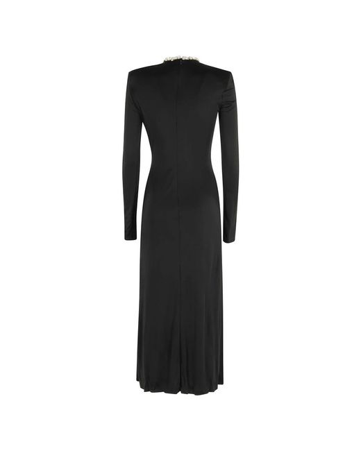 David Koma Kleedjes ,Zwart ,Midi Jurk Met Kristallen in het Black
