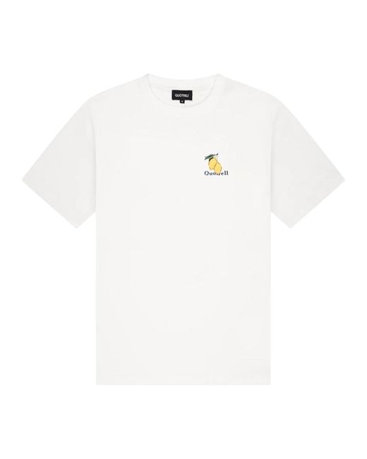 Quotrell Limone t-shirt weiß/blau in White für Herren